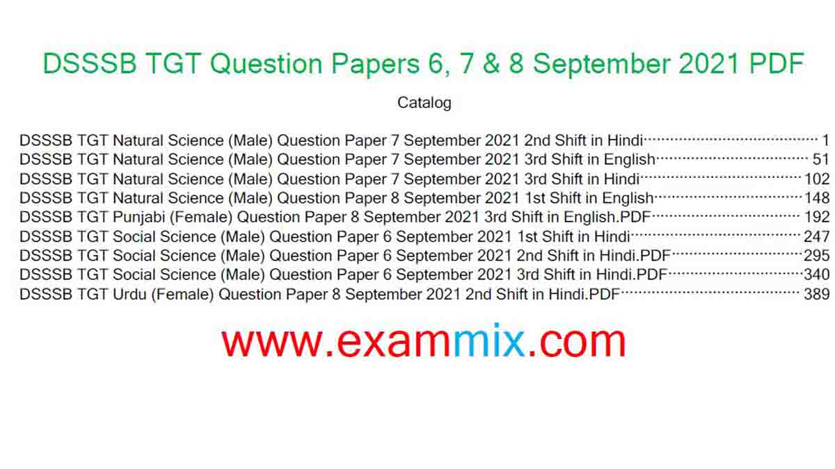 dsssb tgt physical education question paper pdf